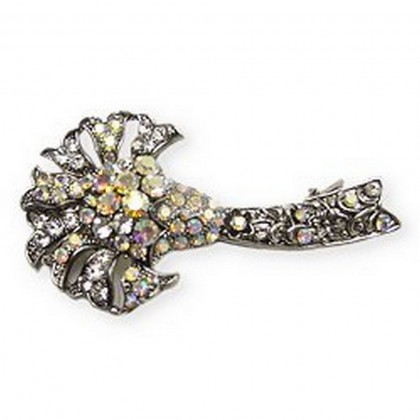 Hair Barrette - 12 PCS Crystal Hair Barrette - HC-FS912